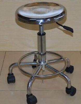 Ergonomische 560-820mm Aufzug-Strecke des Edelstahl ESD-Schemel-Stuhl-