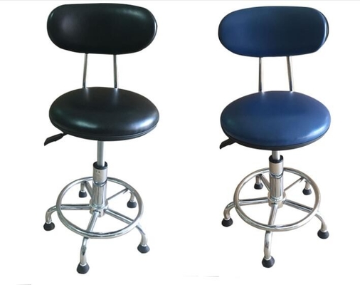 Laborstatischer Büro-Antistuhl, PU-Arbeits-Schemel mit Rädern