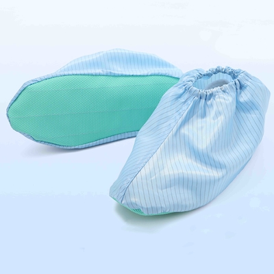 Staubfreie statische Schuh-Antiabdeckung, weichbesohlter Streifen-saubere leitfähige Schuh-Abdeckung