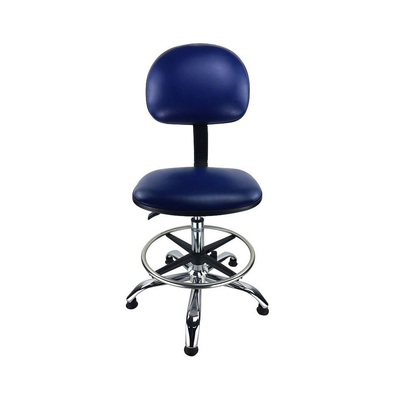 Statisch dissipativer ESD-Hocker, verstellbar, 510–700 mm, für Reinräume