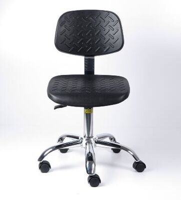 BIFMA PU Leather ESD Stool Chair 400*400mm Ergonomic Lab Chair
