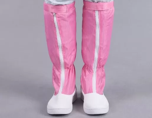 Antistatische Langschaftstiefel Reinraumschuhe PU-Leder Größe 35-50