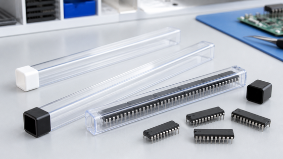 Durchsichtiges weiches PVC-antistatisches IC-Rohr für DIP-Chip-Verpackungen