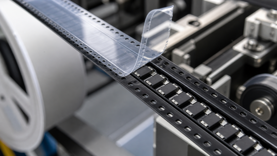 ESD-leitendes geprägtes Trägerband für SMD-elektronische Komponenten