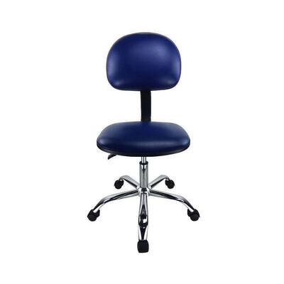 Blauer ESD PU Leder Reinraum Stuhl 510-700mm Einstellbar für die Elektronikmontage