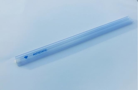 Flexible statische IC Antirohre Esd, die transparente blaue Oberfläche verpacken