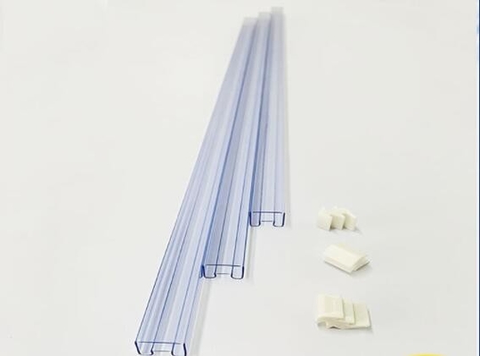 Des Halogen-freies PETG IC transparentes rechteckiges Rohr-des Speicher-10E6-10E10
