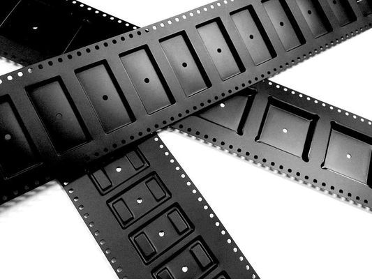 Schwarzes Fördermaschinen-Band materielles Smt-PC Ps-Haustier-Material für das Oberflächenverpacken