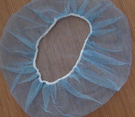 Mesh Fabric Cleanroom Accessories 21&quot; Wegwerfnylonnettokappe