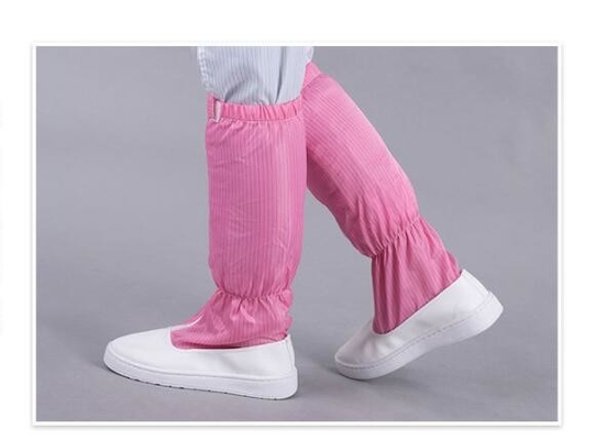 Antistatischer langer Bein-Stiefel-Reinraum beschuht PU-Leder-Größe 35-50