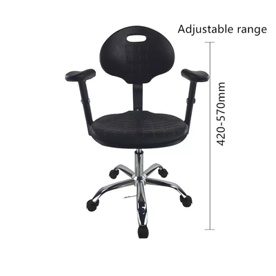 Antistatische PU schäumen ESD-Büro-Stuhl 430*400mm Seat für Cleanroom