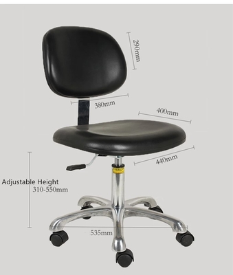 Kunstleder Esd-Safe sitzt 420x450mm für Arbeitsplatz vor