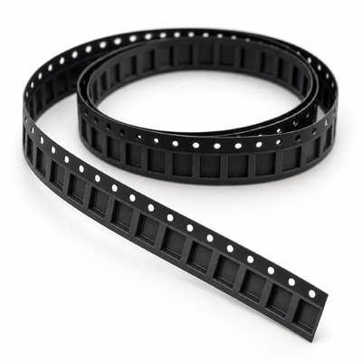 Schwarzes geprägtes SMD-Trägerband